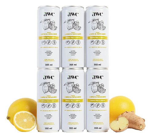 Awe Energy (sabores) - Pak com 6 unidades