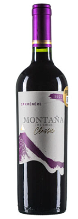 Vinho Montaña de Chile Classic Carménère