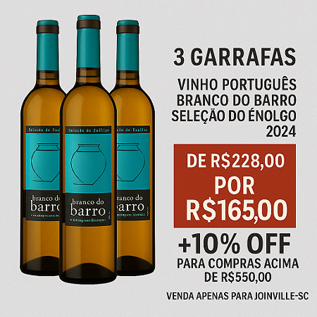 3X Vinho Portugês Branco do Barro Seleção do Enólogo 2024
