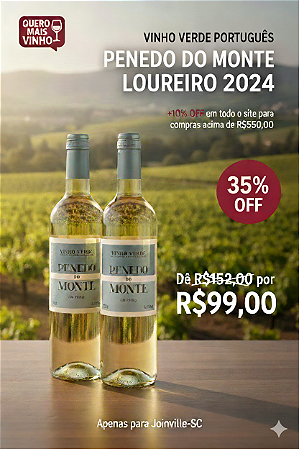 2X Vinho Verde Penedo do Monte Loureiro 2024