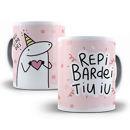 Caneca Porcelana Flork - Repi bardei tiu iu