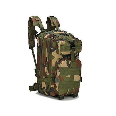 Mochila Tática Militar 30 Litros Camuflada Multiuso Escolar Cargueira  Camping