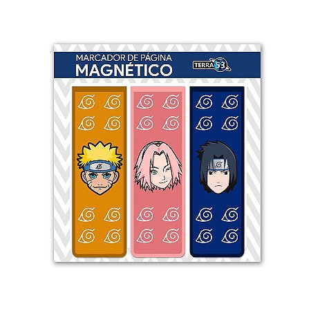 Kit Marca Página Magnético Naruto - KNA01
