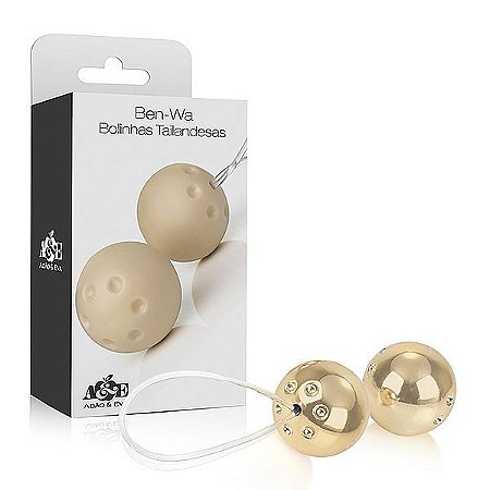 Ben-wa - Conjunto 2 bolas pompoar - Dourada