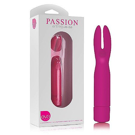 Vibrador Feminino Passion em Silicone 13 cm - Rosa