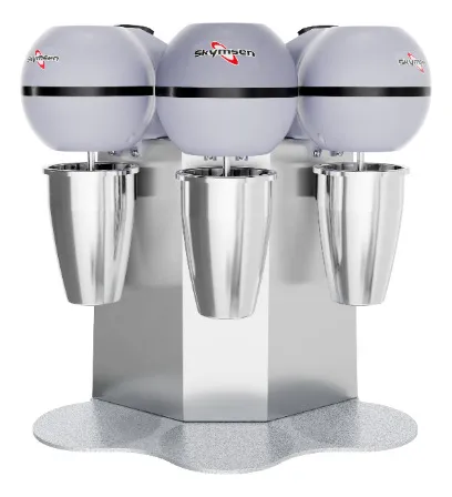 Batedor De Milkshake E Açaí Triplo Skymsen Aço Inox Bms-3-n