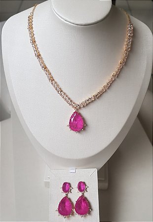 Conjunto Festa Rosa pink Fusion