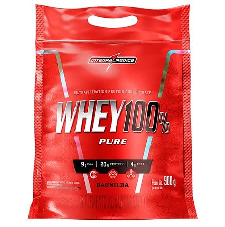 Whey 100% Pure 900g Refil - Integralmedica