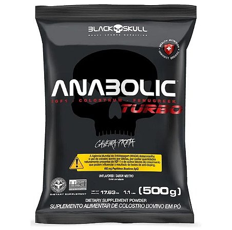 Anabolic Turbo Colostro Bovino (500g) - Black Skull