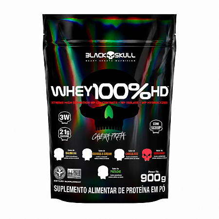 Whey Protein 100% HD 900g Refil – Black Skull