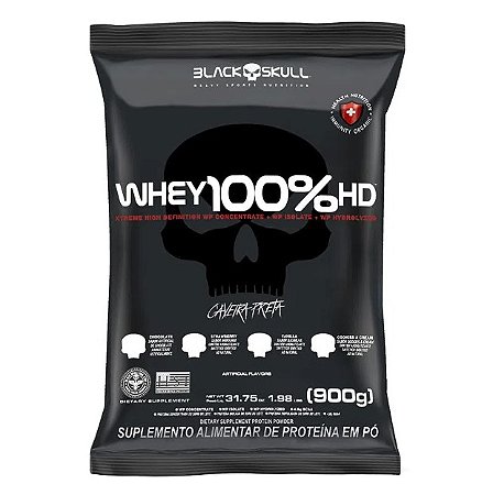 Whey 100% HD Refil (900g) - Black Skull