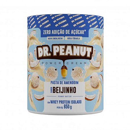 PASTA DE AMENDOIM BEIJINHO COM WHEY PROTEIN (650G) - DR. PEANUT