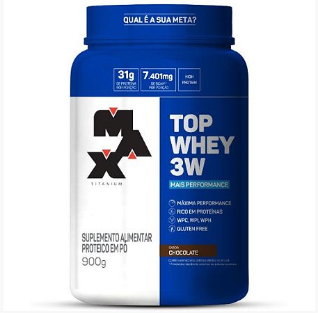 Top Whey 3W (900g) - Max Titanium