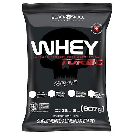 Whey Turbo Refil (907g) - Black Skull