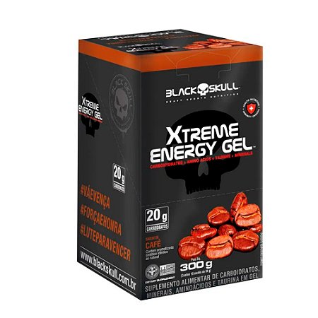 Xtreme Energy Gel (Cx 10 Un) - Black Skull