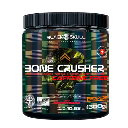 Bone Crusher Caffeíne Free 300g - Black Skull