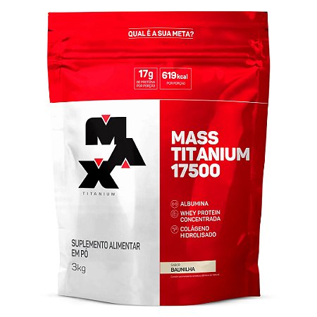 Hipercalórico Mass Titanium Refil 3kg - Max Titanium