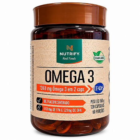 Ômega 3 1360mg 120 Cápsulas - Nutrify
