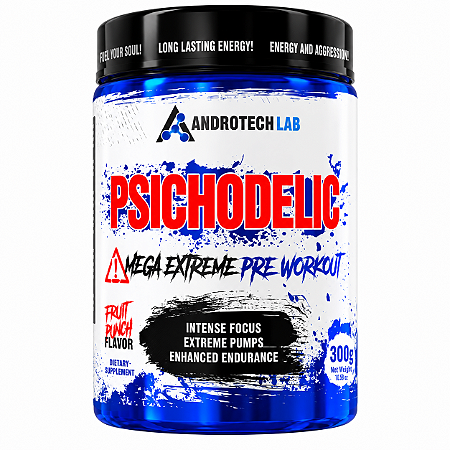 Pré-Treino Psichodelic Mega Extreme 300g - Androtech Lab