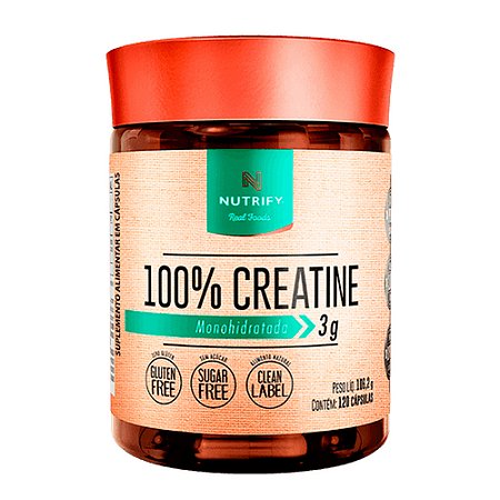 100% Creatina 120 Cápsulas - Nutrify