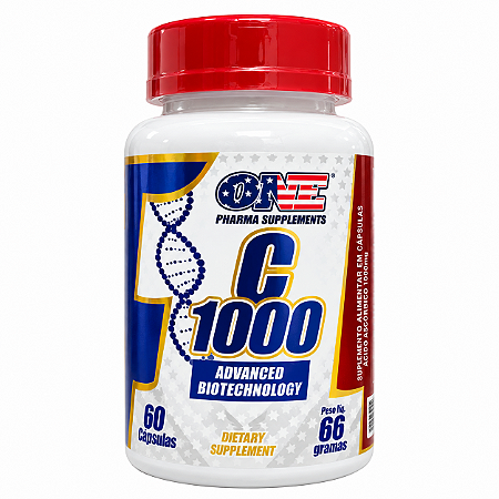 Vitamina C 1000mg 60 Cápsulas - One Pharma Supplements