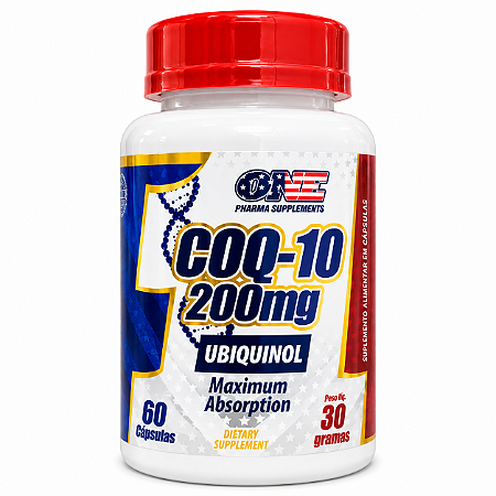 Coenzima Q10 Ubiquinol 200mg 60 Cápsulas - One Pharma