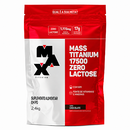 Mass Titanium Zero Lactose Refil 2,4kg - Max Titanium