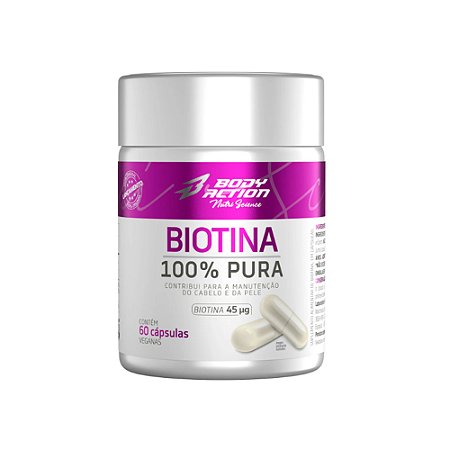 Biotina 60 Cápsulas - Body Action