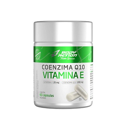 Coenzima Q10 + Vitamina E 60 Cápsulas - Body Action
