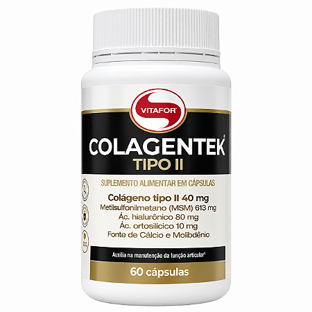 Colágeno Tipo II Colagentek 60 Cápsulas - Vitafor