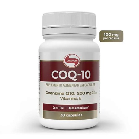 Coenzima Q10 + Vitamina E 30 Cápsulas - Vitafor
