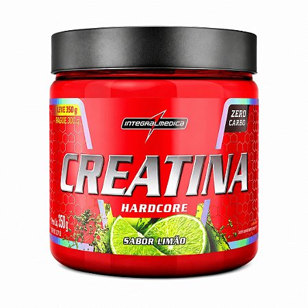 Creatina Hardcore Com Sabor 350g - Integralmedica