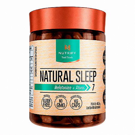 Natural Sleep Melatonina 60 Cápsulas - Nutrify