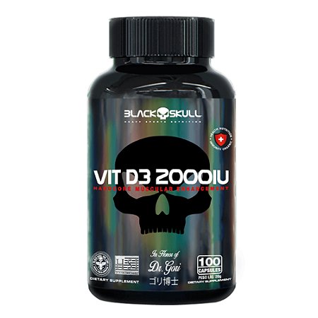 Vitamina D3 (100 Cápsulas) - Black Skull