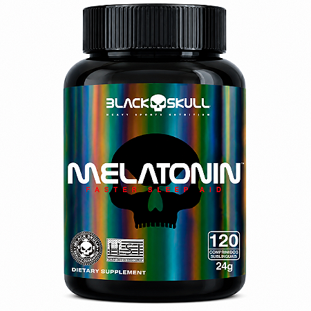 Melatonina Sublingual 120 Tabletes - Black Skull
