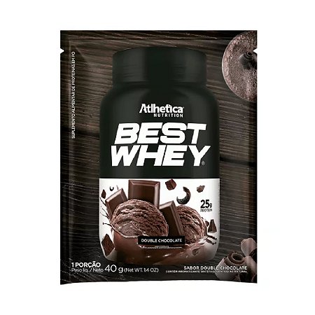 Best Whey Dose Única 40g Double Chocolate - Atlhetica Nutrition