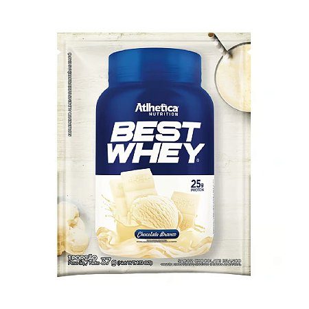 Best Whey Dose Única 37g Chocolate Branco - Atlhetica Nutrition