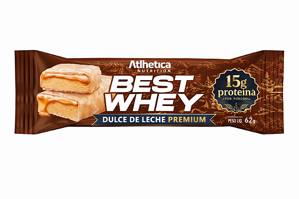 Best Whey Bar 62g Doce de Leite - Atlhetica Nutrition