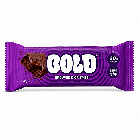 Barra de Proteína Bold Brownie & Crisp 60g (Unidade) - Bold