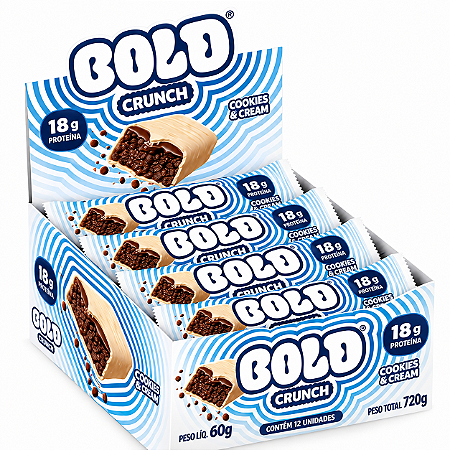 Barra de Proteína Bold Crunch 60g – 12 Unidades
