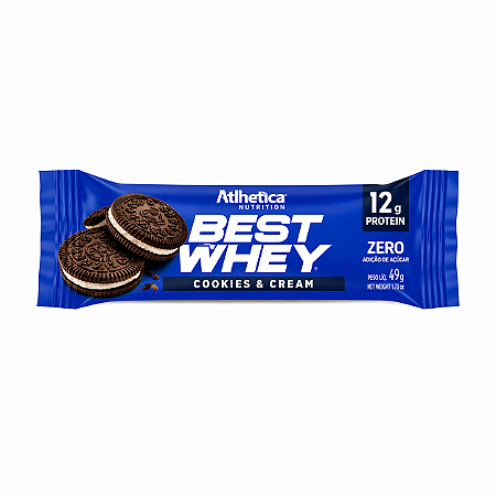 Best Whey Bar 49g Cookies & Cream - Atlhetica Nutrition