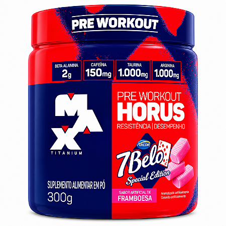Pré-Treino Horus 7 Belo Max Titanium 300g