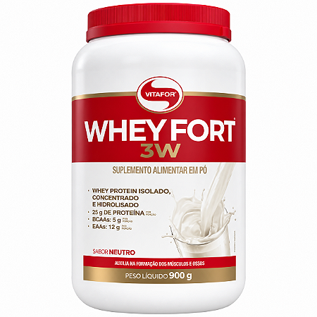 Whey Protein Fort 3W 900g Vitafor