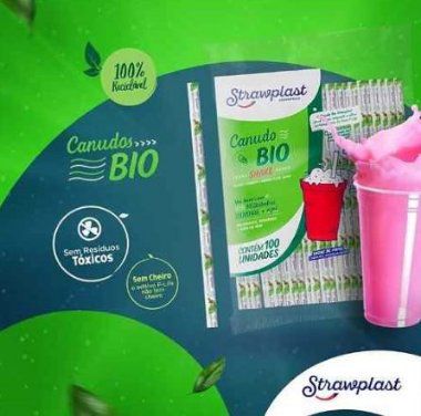 Canudo MilkShake 8mm Biodegradável - (Caixas ou pacotes)