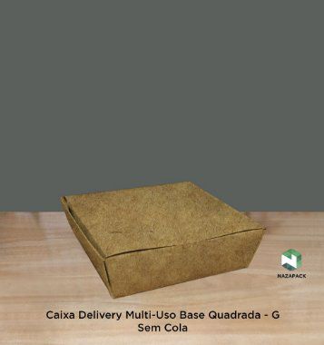 Caixa Delivery Quadrada - SEM COLA - Vários modelos (ATACADO)