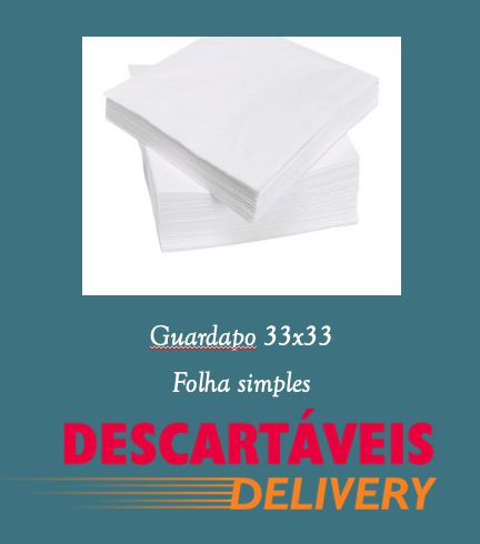 Guardanapo Folha Simples - 33x33cm (ATACADO)