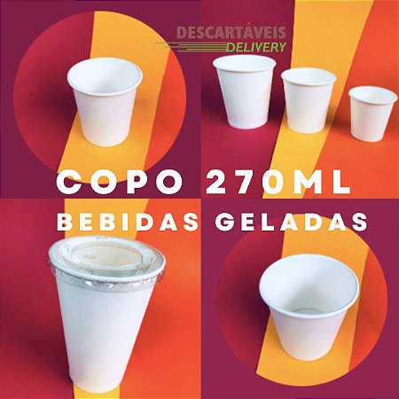 COPO DE PAPEL 270ML (Biodegradável)