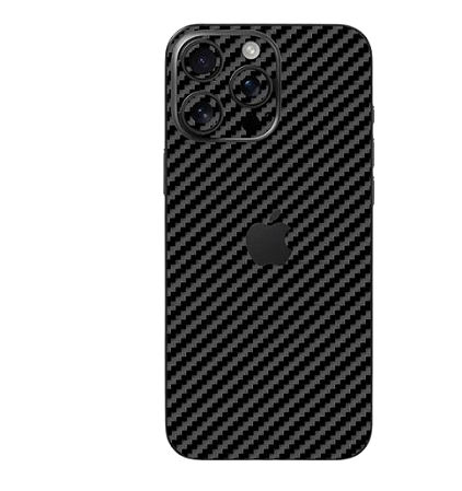 Skin premium fibra de carbono verso e laterais para iphone 16 Pro