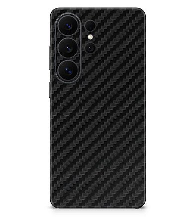 Skin Premium Fibra de Carbono verso e laterais para Galaxy S26 Ultra