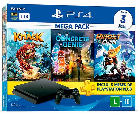 playstation 4 slim 1tb mega pack